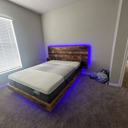 Queen Bed With Mattress 