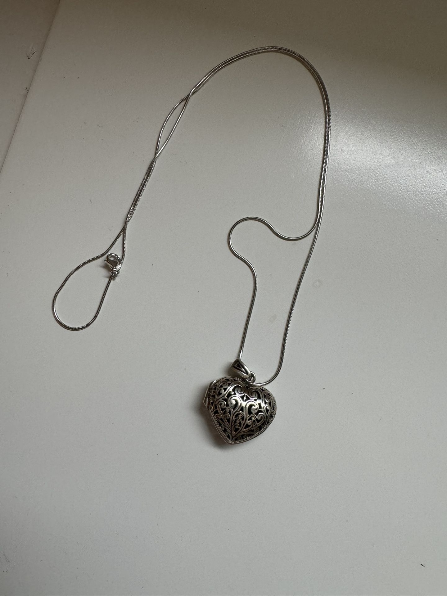 Silver Heart Locket