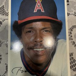 1981 Topps Super Baseball Rod Carew California Angels Jumbo Card