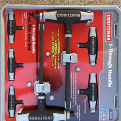 Craftsman 7-Piece T-Handle Hex Key Set – Made in USA – Never Used