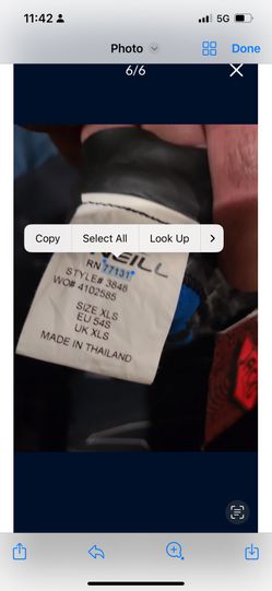 New O’Neil Wet Suit Size Xls. Style 3848