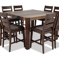 Dining Table With 8 Chairs. Juego De Comedor Alto - 9 Piezas