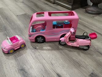 Barbie Camper, Motorcycle, & Car