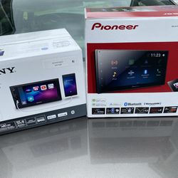 Pioneer And a Sony In Dash 