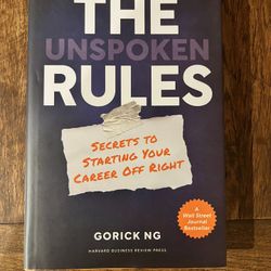 The Unspoken Rules – Gorick Ng