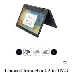 Lenovo N23 2 In 1 Touchscreen Chromebook $80