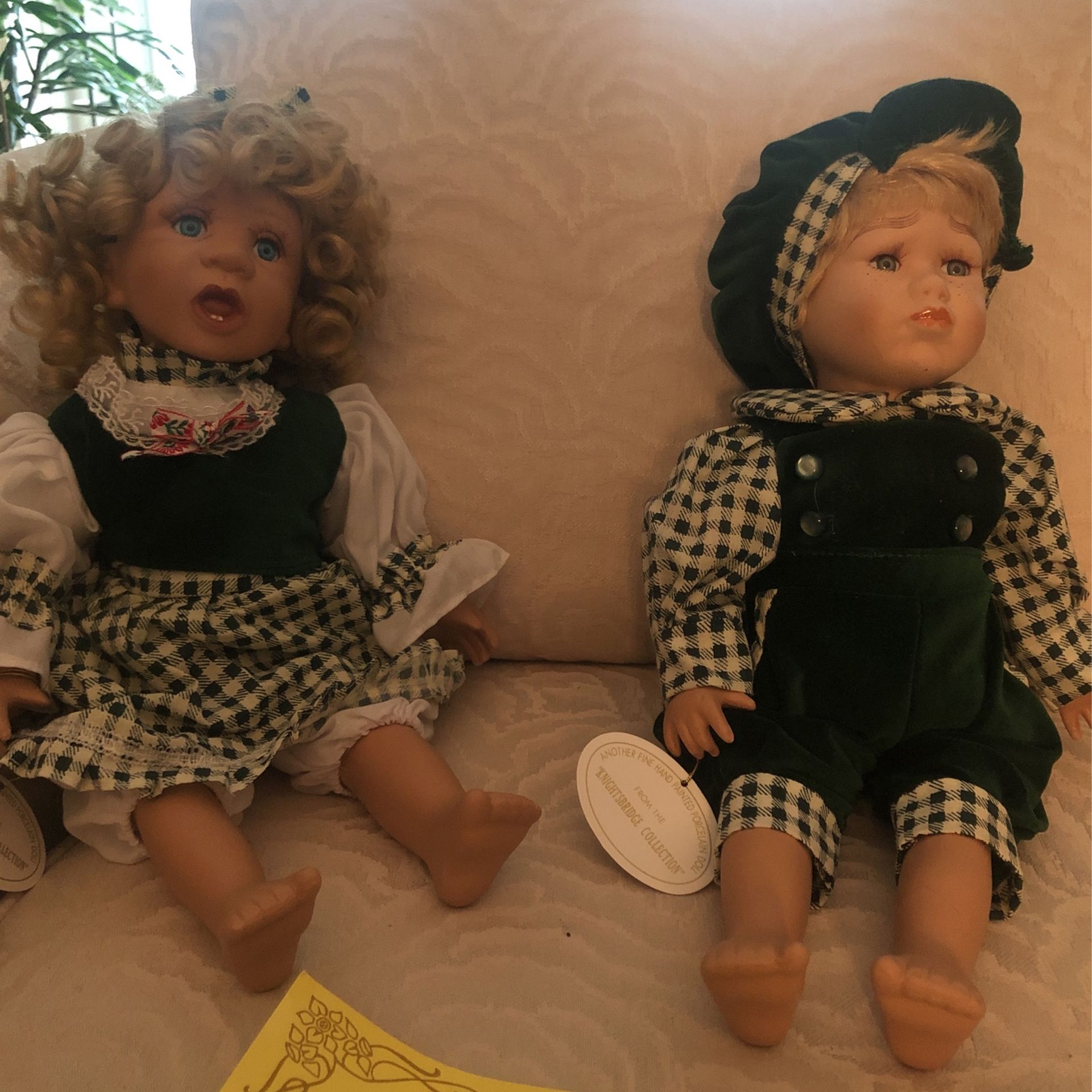 Collectible Porcelain Dolls Individually Hand Painted By Professional Artists To Present Life Like Character