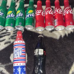 Coca-Cola & Sprite & Mtn Dew. Unopened Bottles 