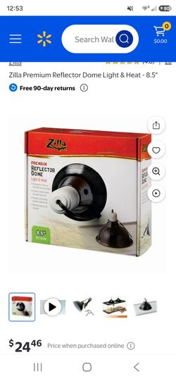 Zilla Premium Reflector Dome Light & Heat - 8.5in (150watts MAX)