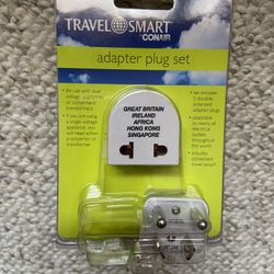 Conair Travel Smart Plug International Travel 3 Adapter Set