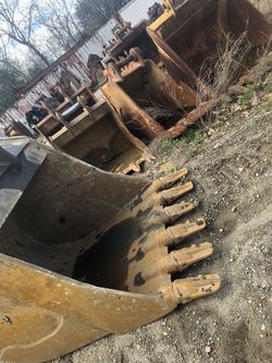 Excavator buckets all different sizes