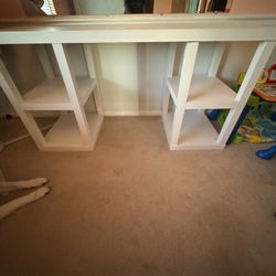 White Desk Vanity 