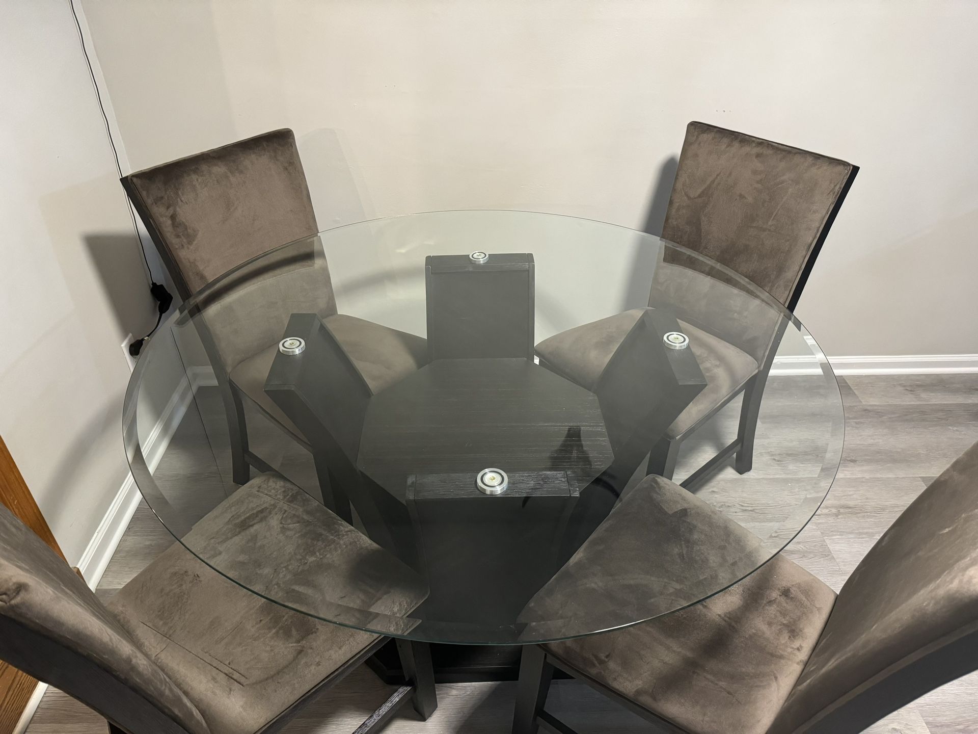 Picket House Furnishings Simms Dining Table with 4 Jasper Side Chairs