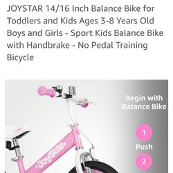 Kids Balance Bike 16 Inch