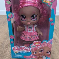 Kindi Kids Berri D'Lish Strawberry Blossom Scent Sister 10” Doll Pink - New