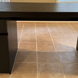 Wooden Espresso Brown Desk 