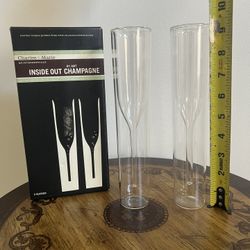 Charles & Marie InsideOut Collection Champagne Glasses, Set of 2