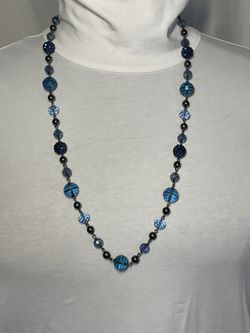 Blue Bead Necklace 