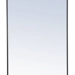 Elegant Lighting Eternity 42" x 28" Traditional Rectangular Framed Bathroom Wall Mirror