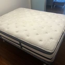 Queen Mattress With Bed frame 