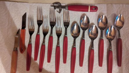 Vintage 1950s Stainless picnic/camping cutlery