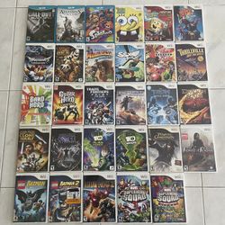 Used Nintendo Wii/Wii U Video Games