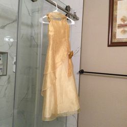 Gold  Flower Girl Dress 