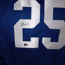 Deonte Banks Beckett Certified Authentic New York Giants Jersey