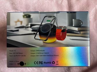 Multifunction 3-in-1 Wireless Charger Stand Fast Charging Dock