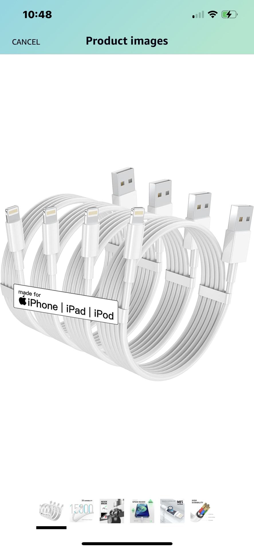 4 Pack [Apple MFi Certified] Apple Charger Cables 6ft Cords, iPhone Charger Lightning Cable 6 Foot, Fast iPhone Charger Cord for iPhone 13 Pro Max/iPh