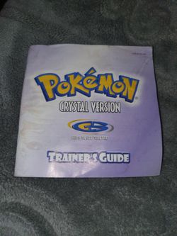 Pokémon Crystal Version Trainer's Guide for Nintendo Game Boy Color