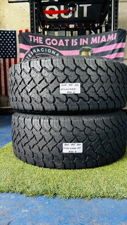 🇺🇸 2 USED TIRES LT305/55R20 ATLANDER MUD CLAW BOSS GRIPPER M/T USED TIRES 305 55 20