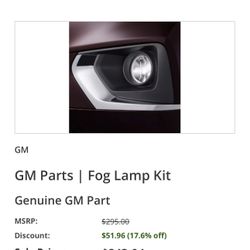 Chevy Traverse OEM Fog Light And Harness