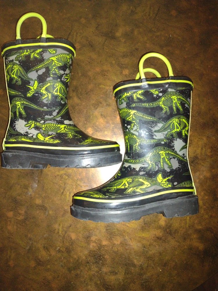 Jurassic Dinosaur Glow In The Dark Rain Boots