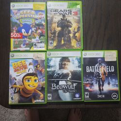 5 XBOX 360  games