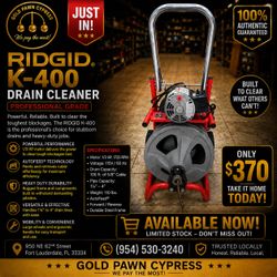 RIDGID K-400 Drain Cleaner Professional Grade