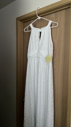 Brand new, white dress