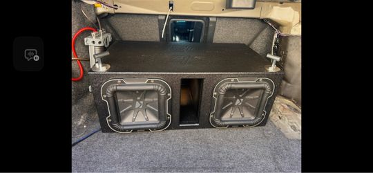 Dual Kicker Subwoofers in Ported Box dual 8 inch