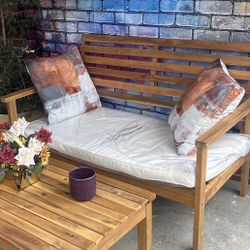 3-Piece Patio Furniture set, Solid Hardwood Construction