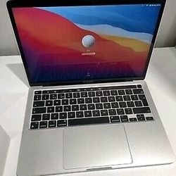 Apple macbook pro 13 2020 Silver 256gb 8gb m1 18 Cycle Count 100%