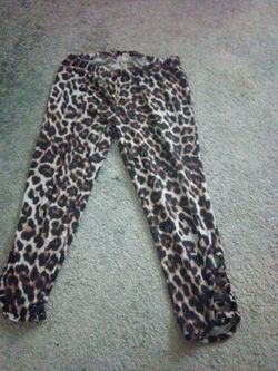 Leopard print pants