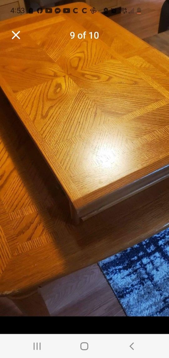 Oak Table With 4 Chairs