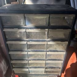 Plastic/Metal Storage Drawer Organizer