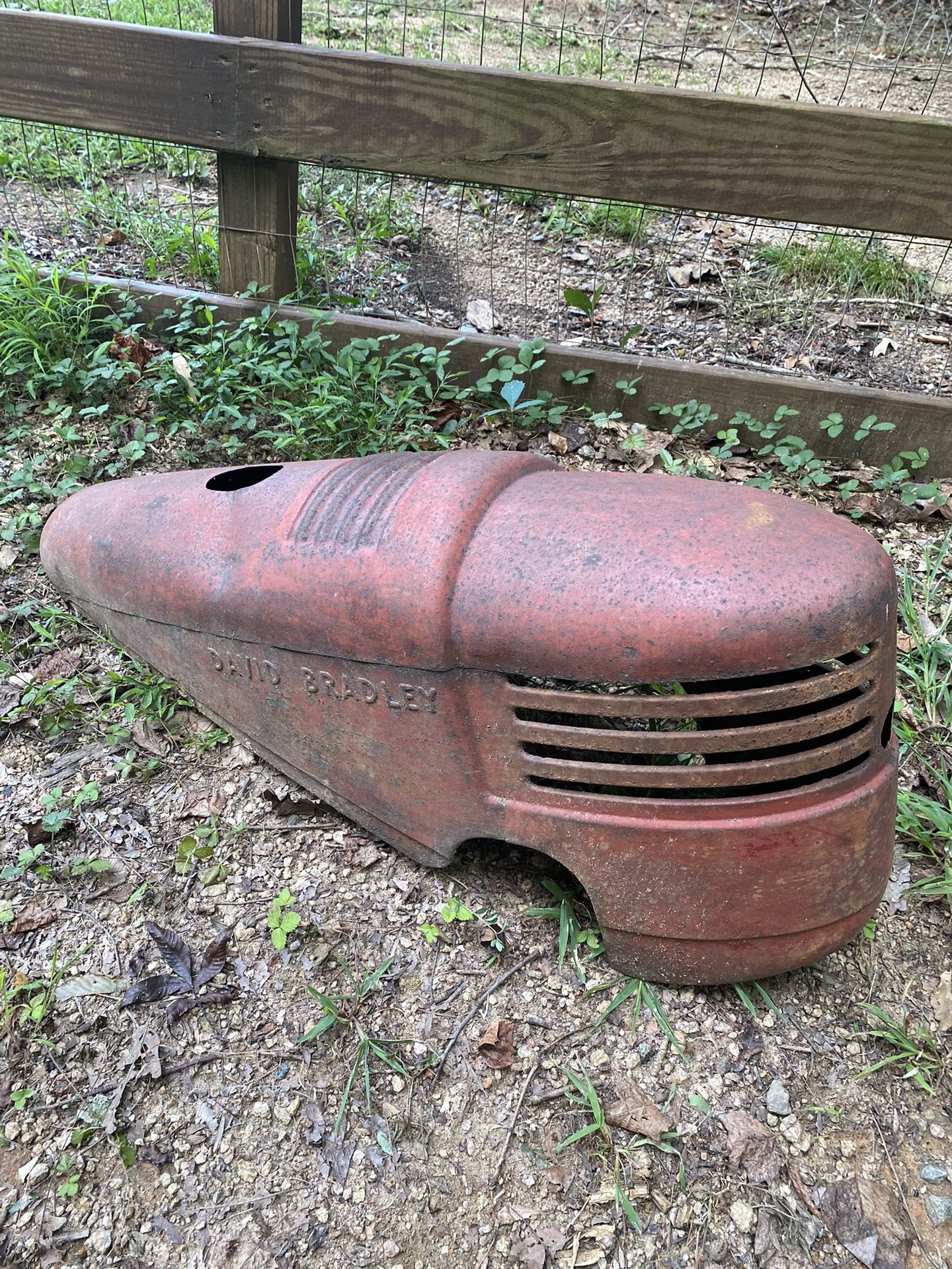 David Bradley / Sears Walk Behind 2 Wheel Tractor Hood - Great For Restoration or Vintage Decor