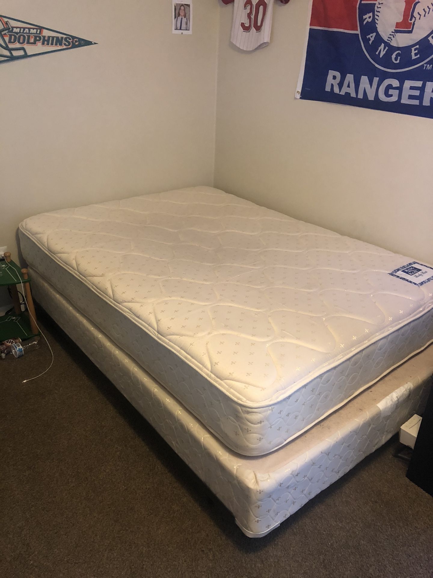 Full Mattress, Box Spring And Bed Frame