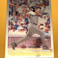 1999 Topps Super Chrome Jumbo Size Larry Walker