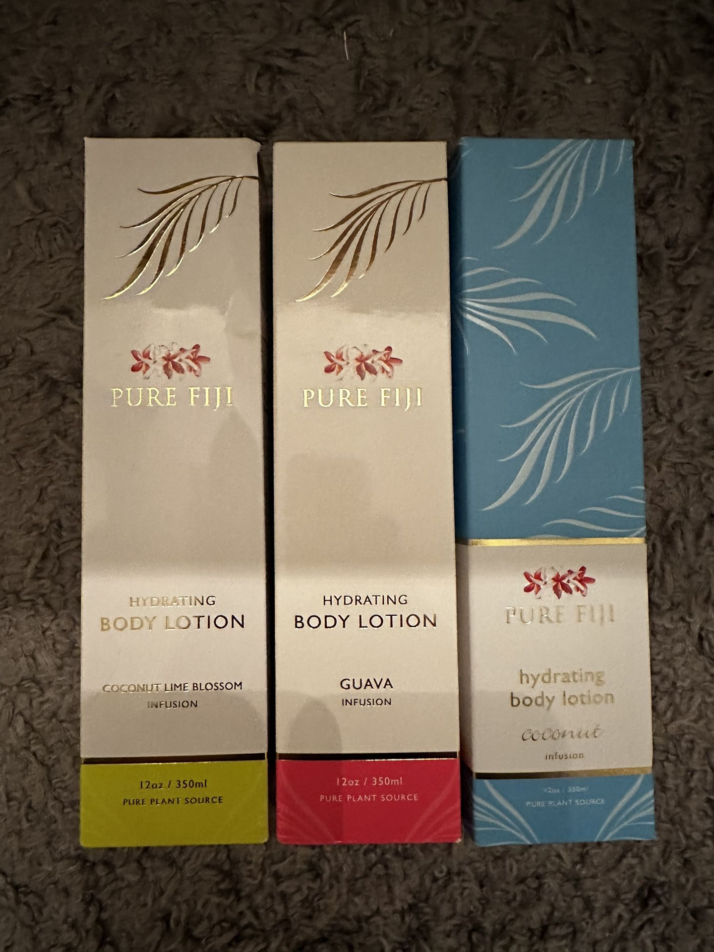 Pure Fiji - Hydrating Body Lotion Set - Coconut Lime Blossom, Guava, Coconut