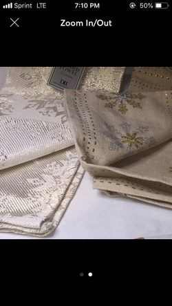 Two Christmas Dish Towels 18”x26”