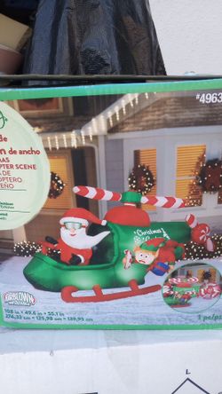Xmas Inflatable Helicopter