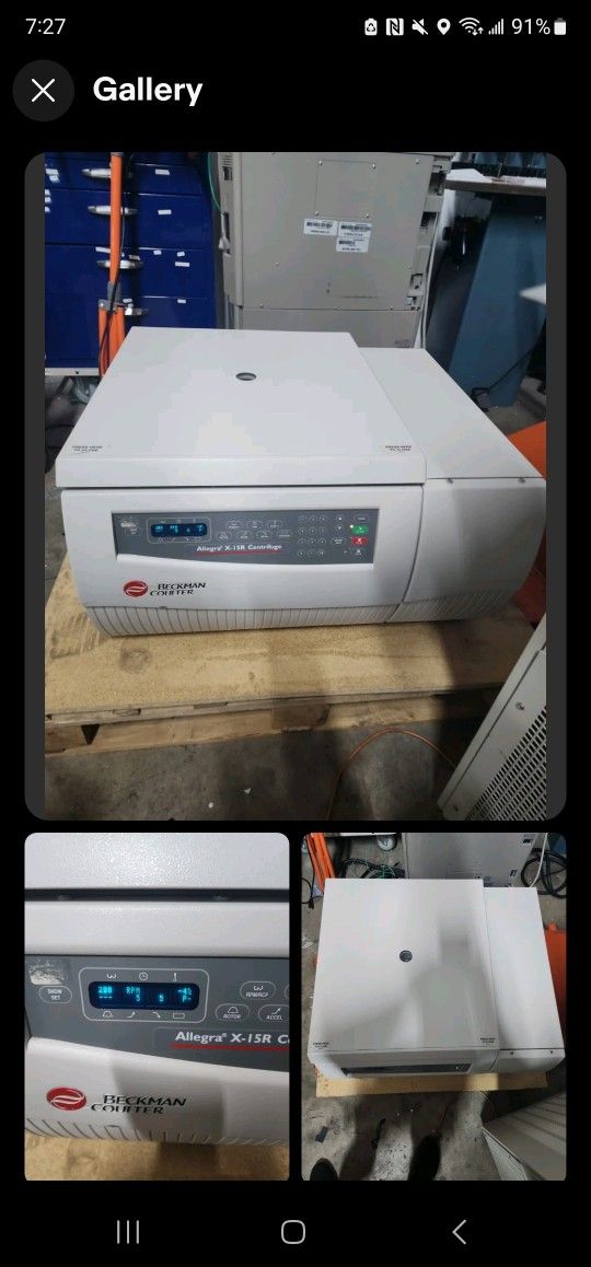 Beckman Allegra X15R Refrigerated Centrifuge TESTED with Warranty